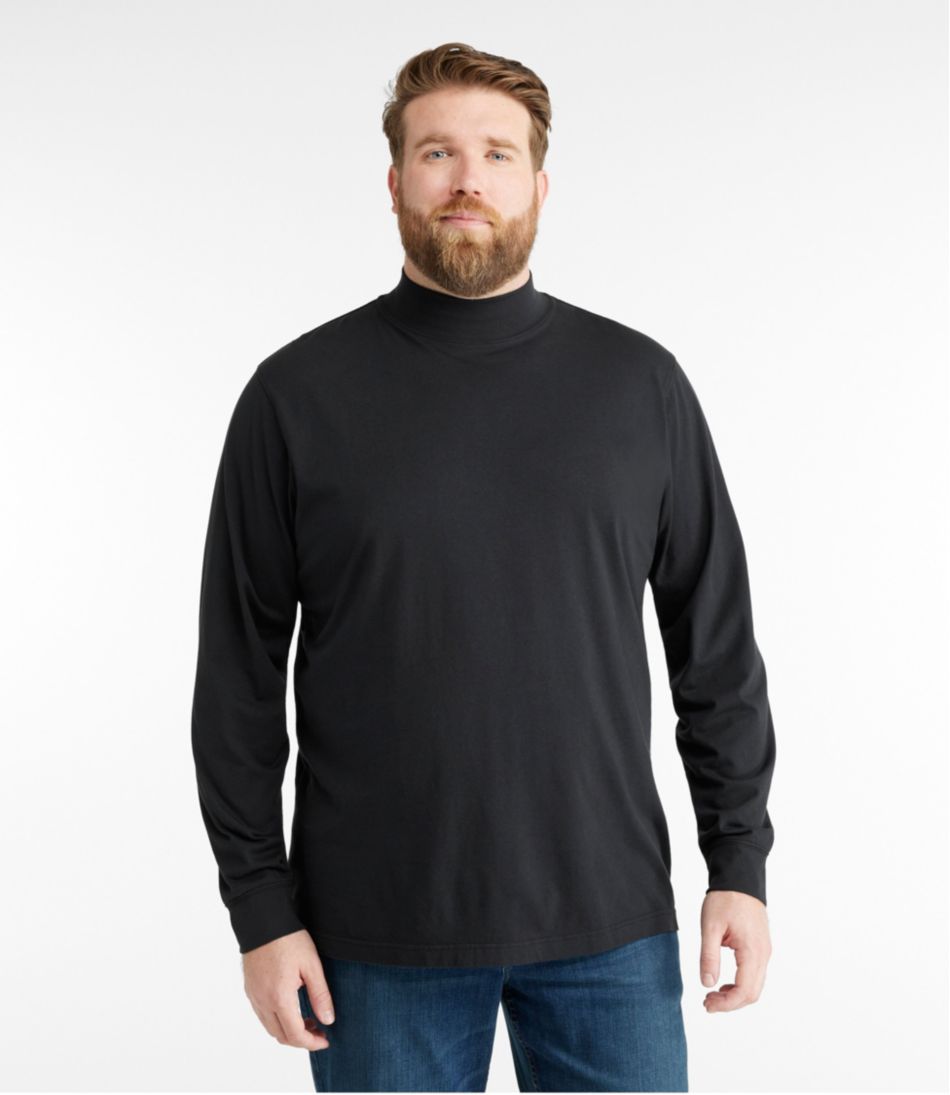 Men's Carefree Unshrinkable Mockneck Shirt / L.L.Bean