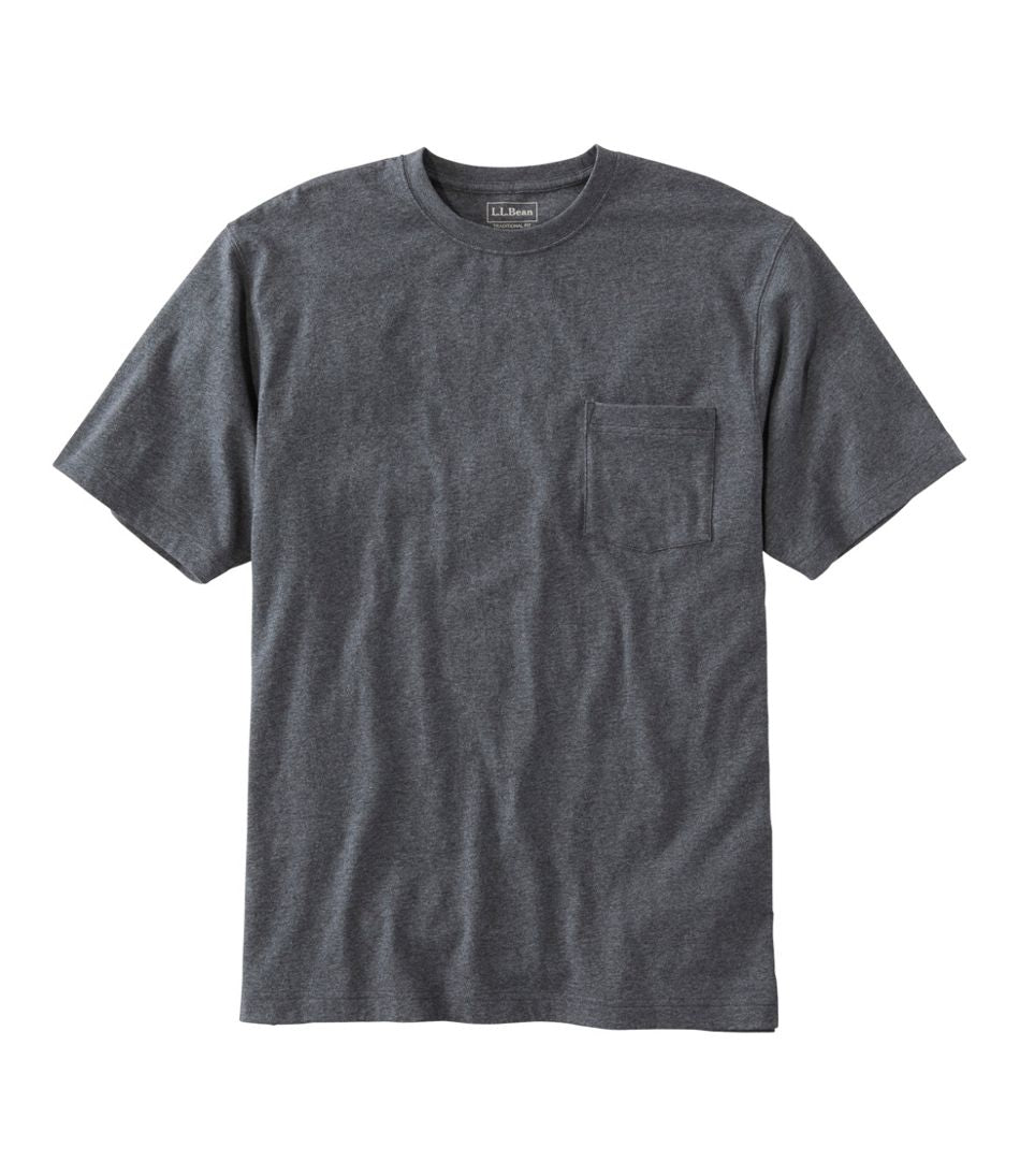 Men's Carefree Unshrinkable Tee with Pocket, Traditional Fit / L.L.Bean