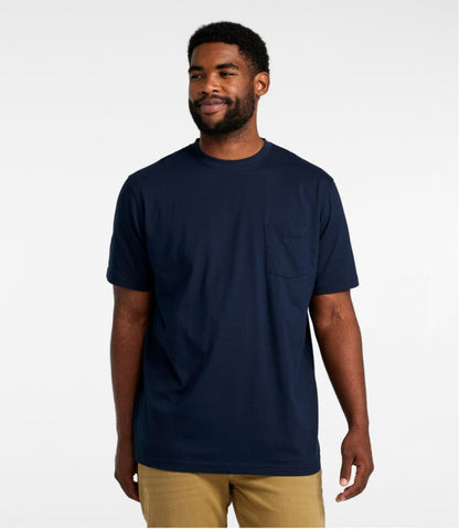 Men's Carefree Unshrinkable Tee with Pocket, Traditional Fit / L.L.Bean
