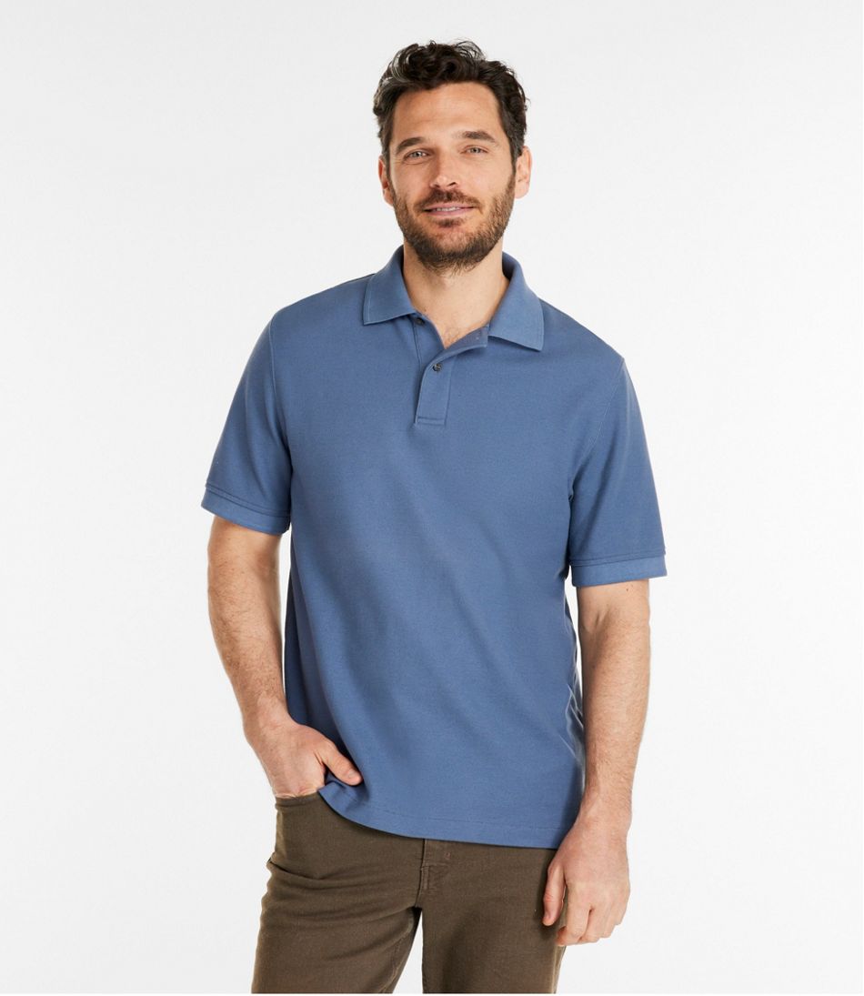 Men's Premium Double L® Polo Banded, Short-Sleeve Without Pocket / L.L.Bean