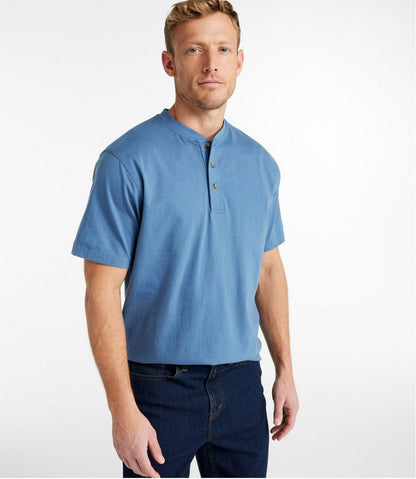 Men's Carefree Unshrinkable Tee, Traditional Fit, Henley / L.L.Bean