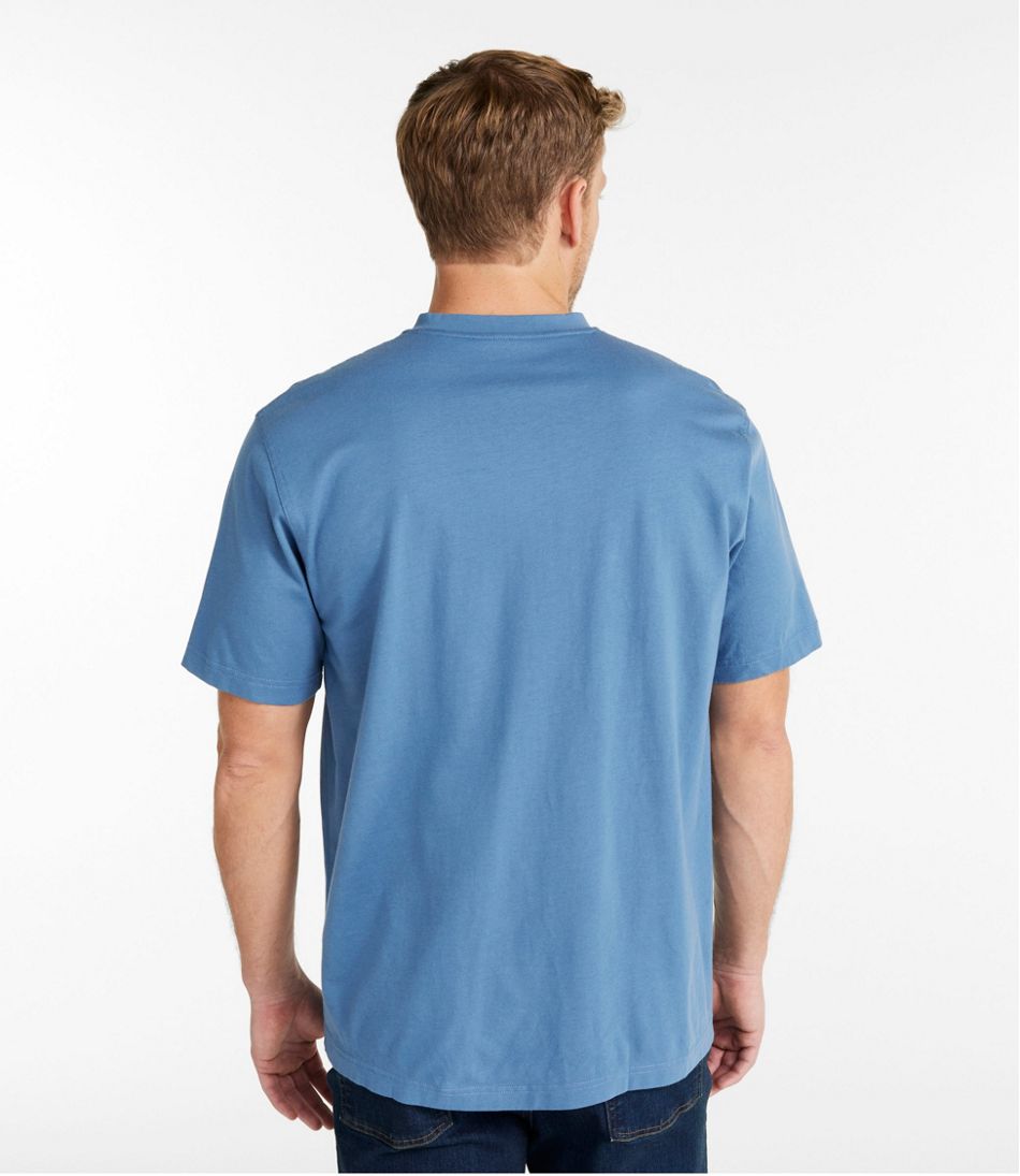 Men's Carefree Unshrinkable Tee, Traditional Fit, Henley / L.L.Bean