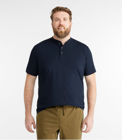 Men's Carefree Unshrinkable Tee, Traditional Fit, Henley / L.L.Bean
