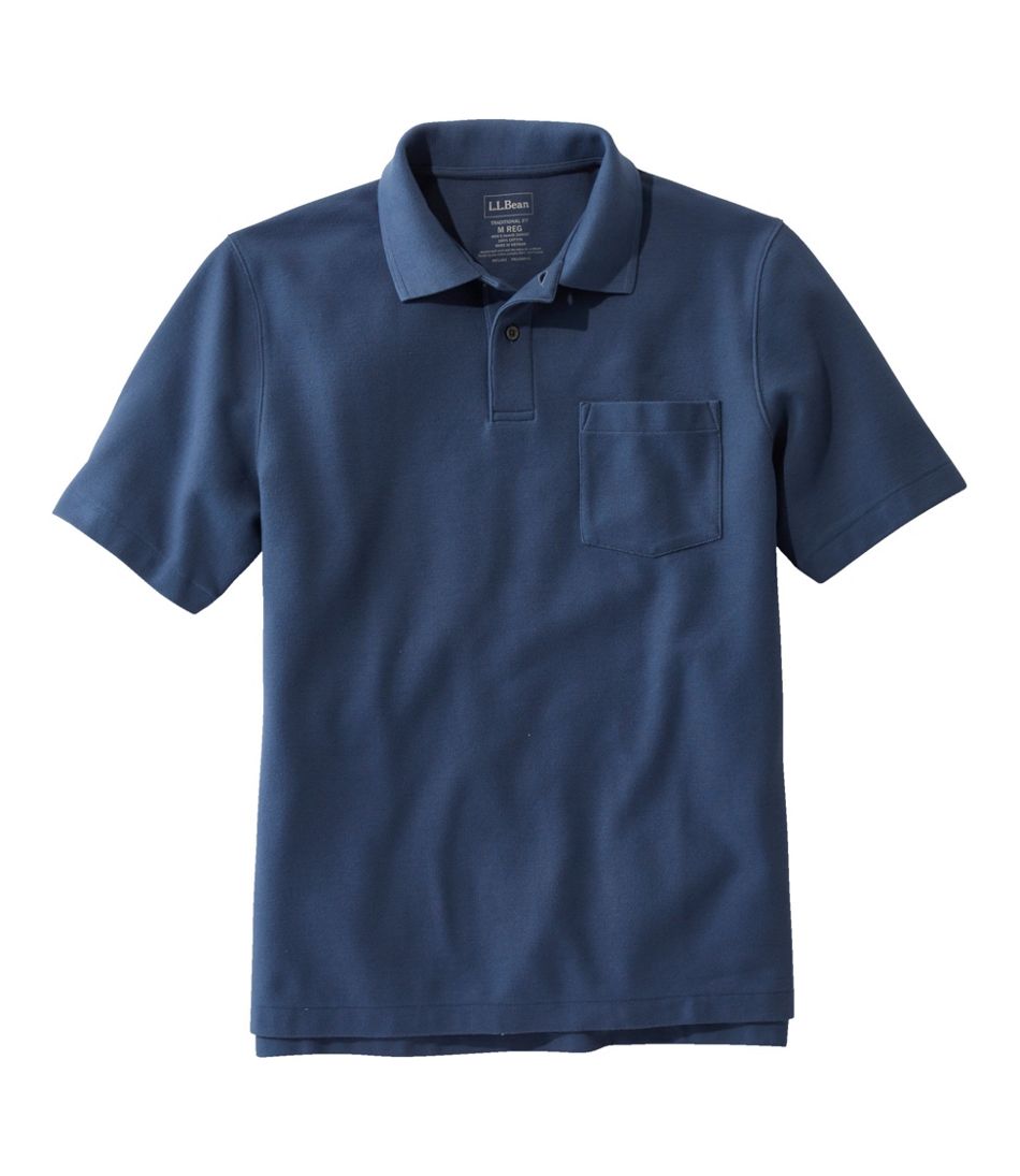 Men's Premium Double L® Polo, Hemmed Short-Sleeve with Pocket / L.L.Bean