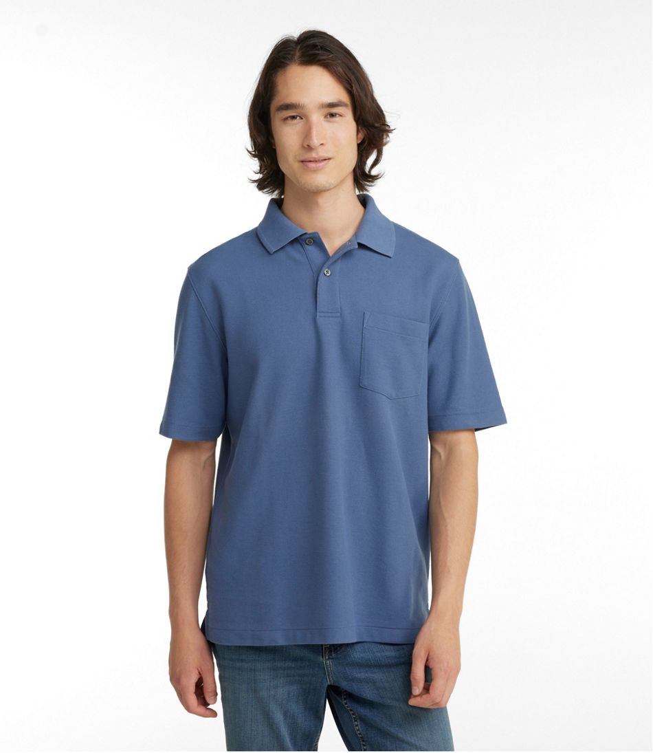 Men's Premium Double L® Polo, Hemmed Short-Sleeve with Pocket / L.L.Bean