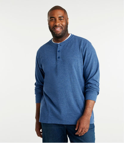 Men's Unshrinkable Mini-Waffle Henley, Long-Sleeve Traditional Fit / L.L.Bean