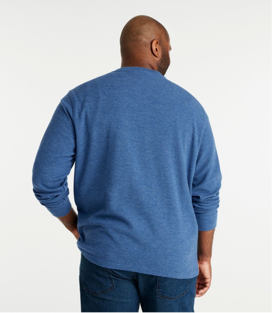 Men's Unshrinkable Mini-Waffle Henley, Long-Sleeve Traditional Fit / L.L.Bean