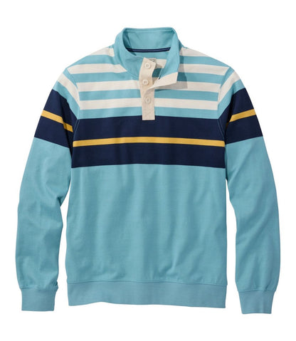 Men's Bean's Vintage Soft Rugby, Mockneck, Chest Stripe / L.L.Bean