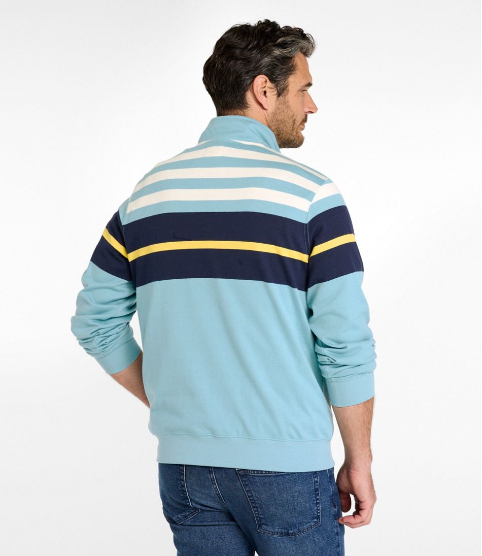 Men's Bean's Vintage Soft Rugby, Mockneck, Chest Stripe / L.L.Bean