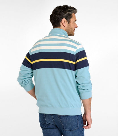 Men's Bean's Vintage Soft Rugby, Mockneck, Chest Stripe / L.L.Bean