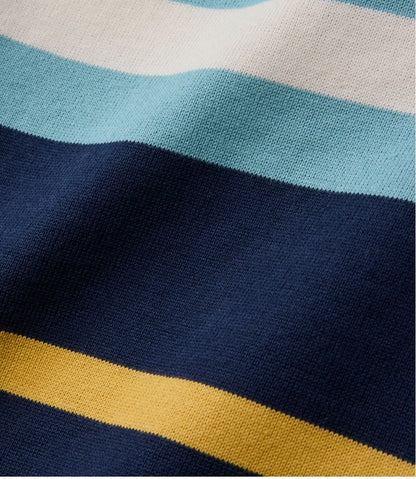 Men's Bean's Vintage Soft Rugby, Mockneck, Chest Stripe / L.L.Bean
