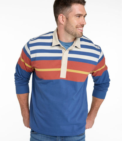 Men's Bean's Vintage Soft Rugby, Chest Stripe / L.L.Bean