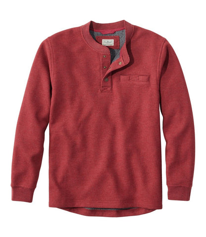 Men's Katahdin Iron Works® Bonded Waffle Fleece Henley / L.L.Bean