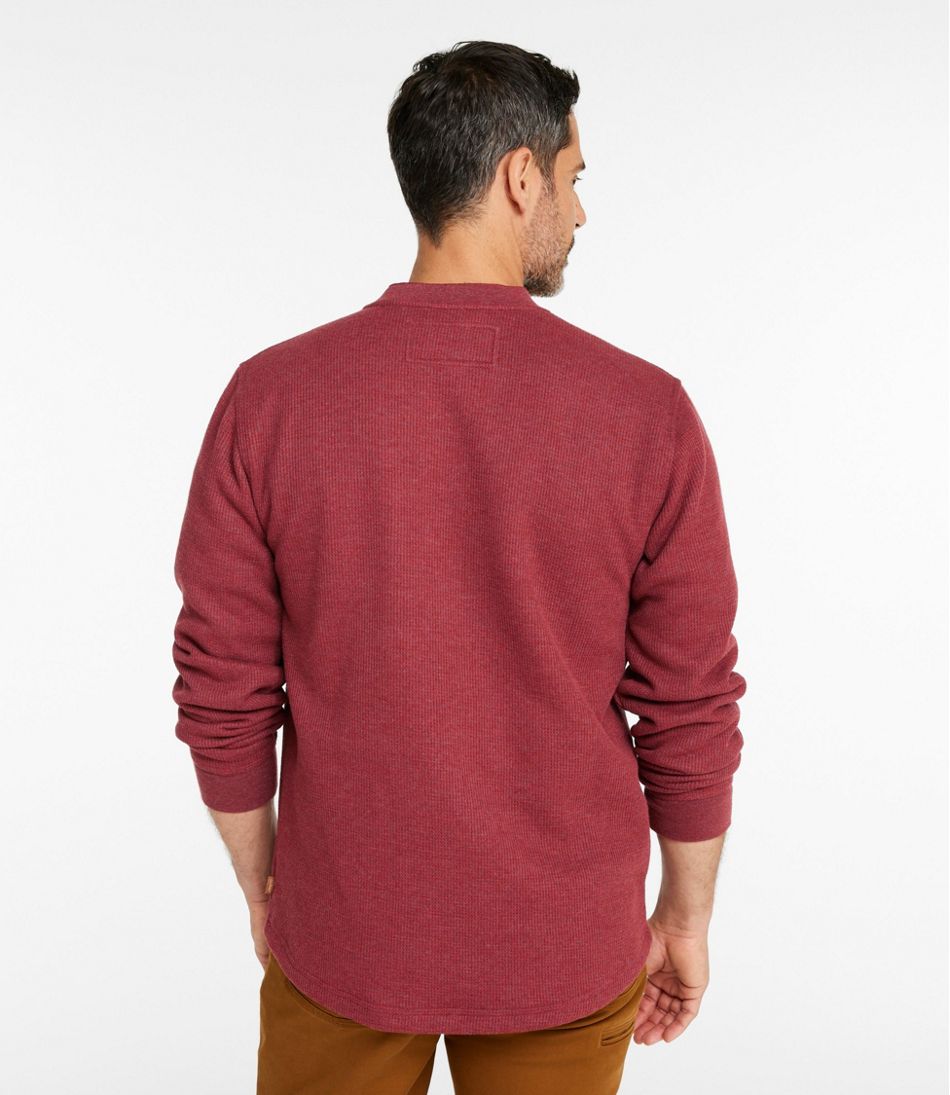 Men's Katahdin Iron Works® Bonded Waffle Fleece Henley / L.L.Bean