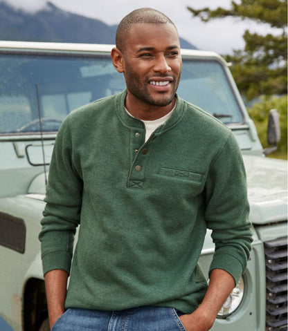 Men's Katahdin Iron Works® Bonded Waffle Fleece Henley / L.L.Bean