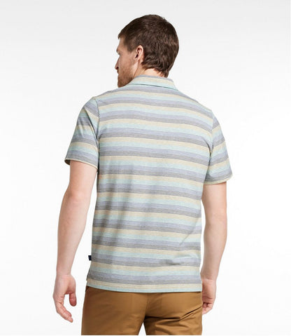 Men's Comfort Stretch Performance® Pima Polo, Short-Sleeve, Stripe / L.L.Bean