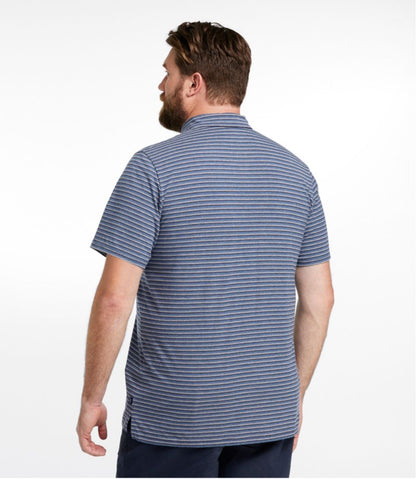 Men's Comfort Stretch Performance® Pima Polo, Short-Sleeve, Stripe / L.L.Bean