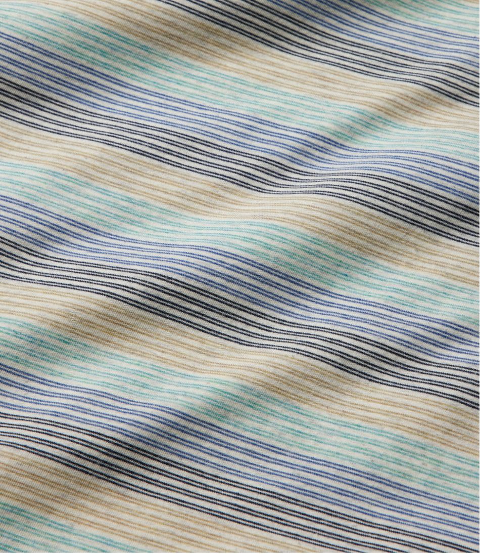Men's Comfort Stretch Performance® Pima Polo, Short-Sleeve, Stripe / L.L.Bean