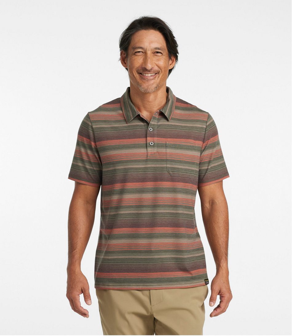 Men's Everyday SunSmart® Polo 2.0, Short-Sleeve Stripe / L.L.Bean