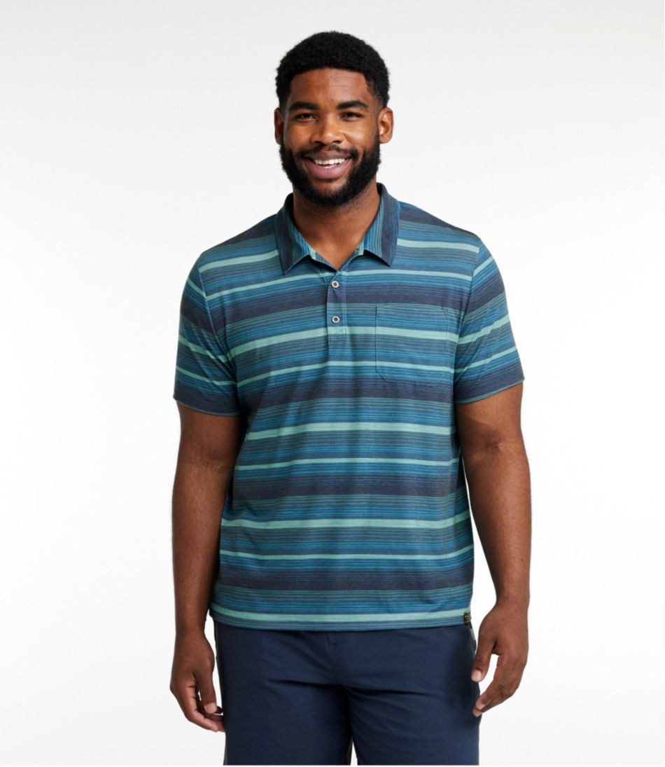 Men's Everyday SunSmart® Polo 2.0, Short-Sleeve Stripe / L.L.Bean