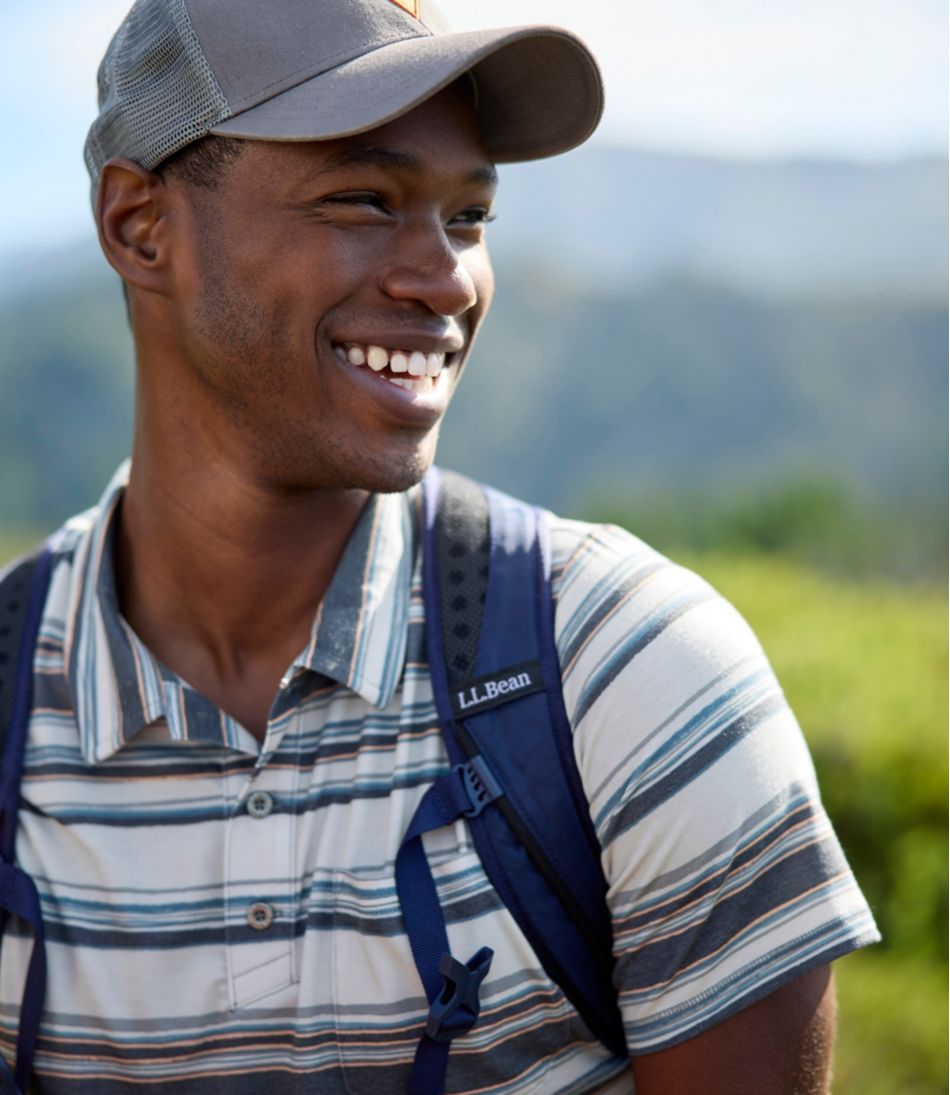 Men's Everyday SunSmart® Polo 2.0, Short-Sleeve Stripe / L.L.Bean