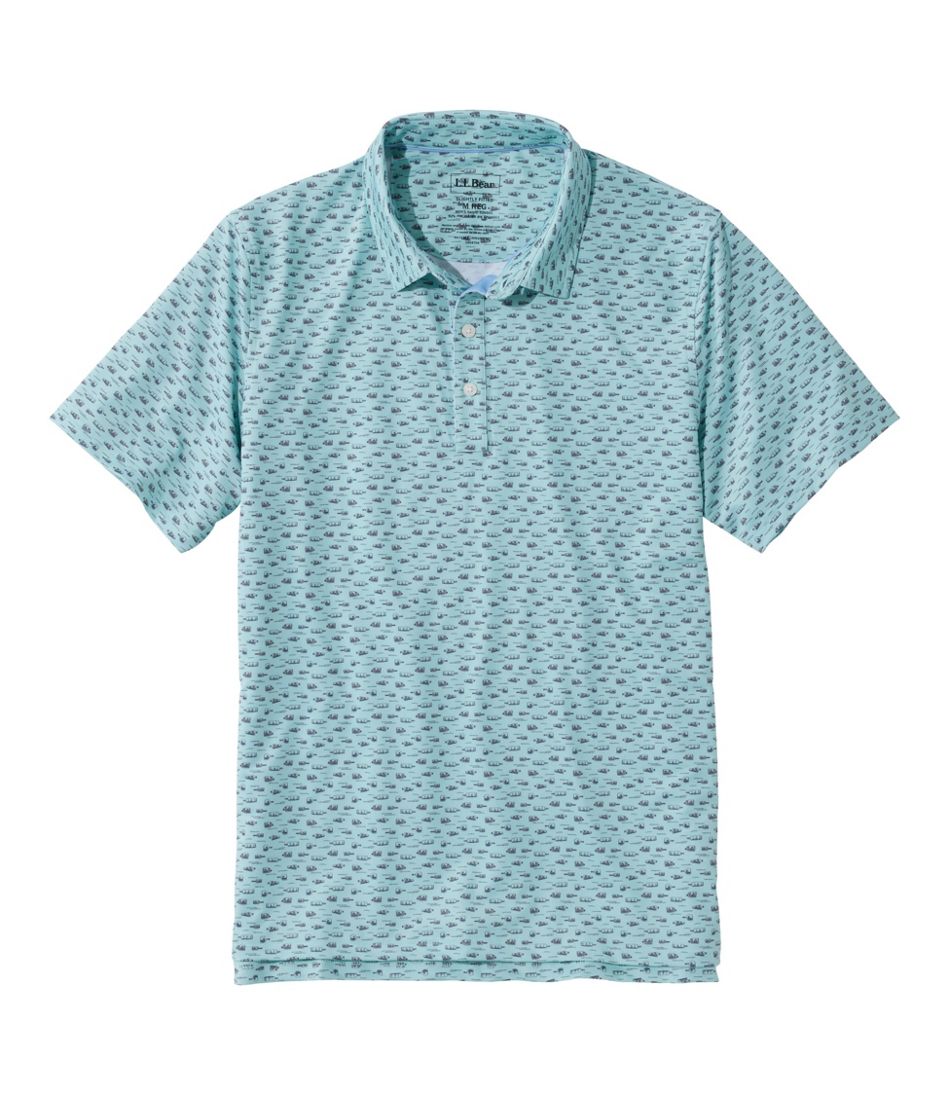 Men's Comfort Stretch Performance® Party Polo, Slightly Fitted, Short-Sleeve, Print / L.L.Bean