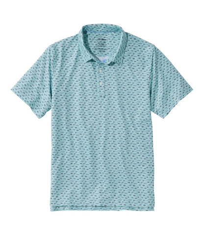 Men's Comfort Stretch Performance® Party Polo, Slightly Fitted, Short-Sleeve, Print / L.L.Bean
