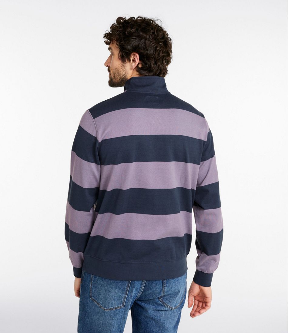 Men's Bean's Vintage Soft Rugby, Mockneck, Stripe / L.L.Bean
