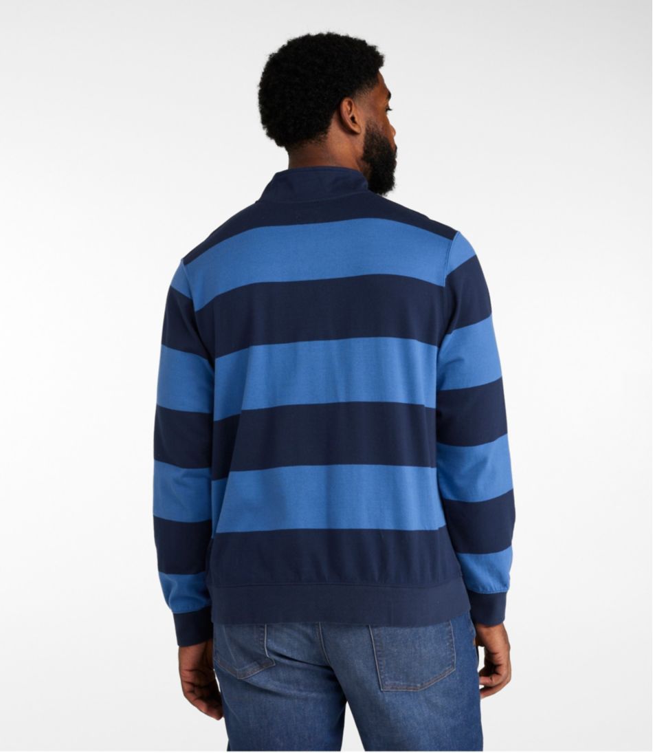 Men's Bean's Vintage Soft Rugby, Mockneck, Stripe / L.L.Bean