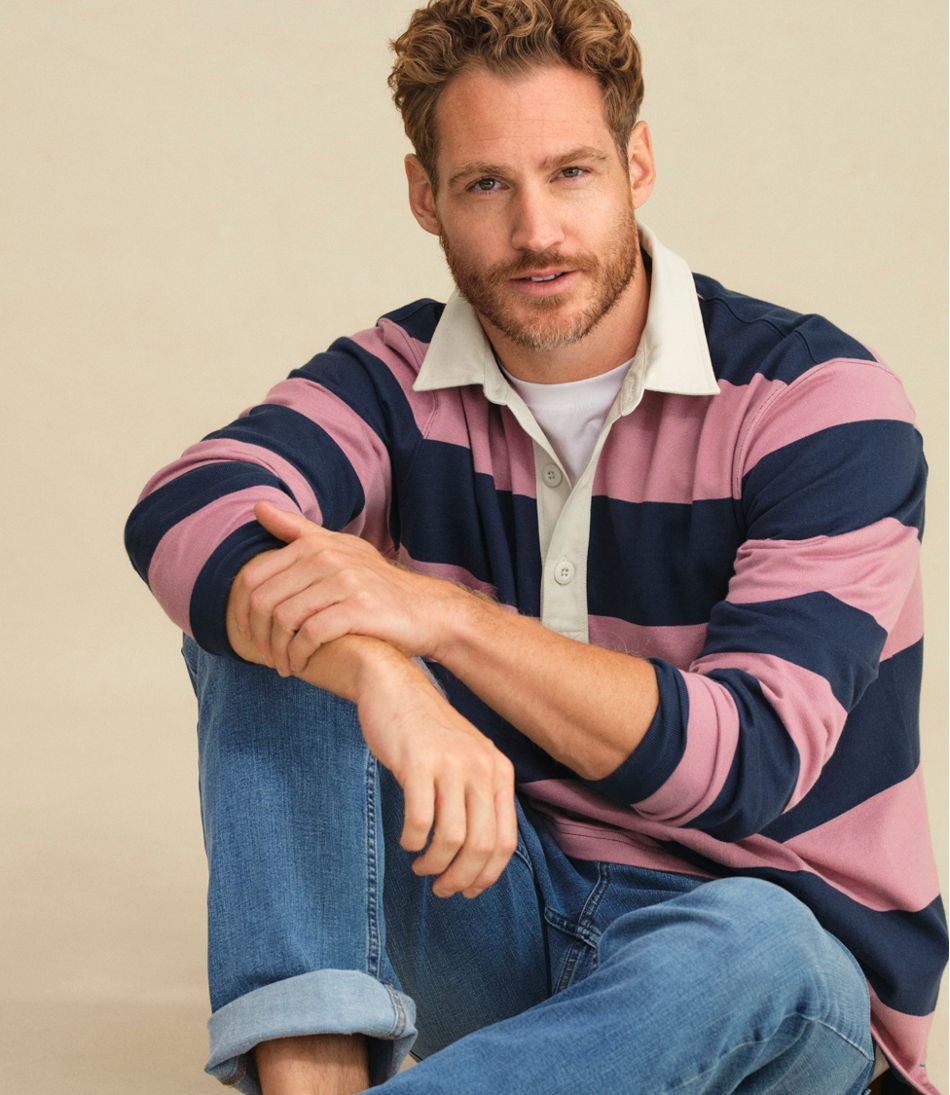 Men's Bean's Vintage Soft Rugby, Stripe / L.L.Bean