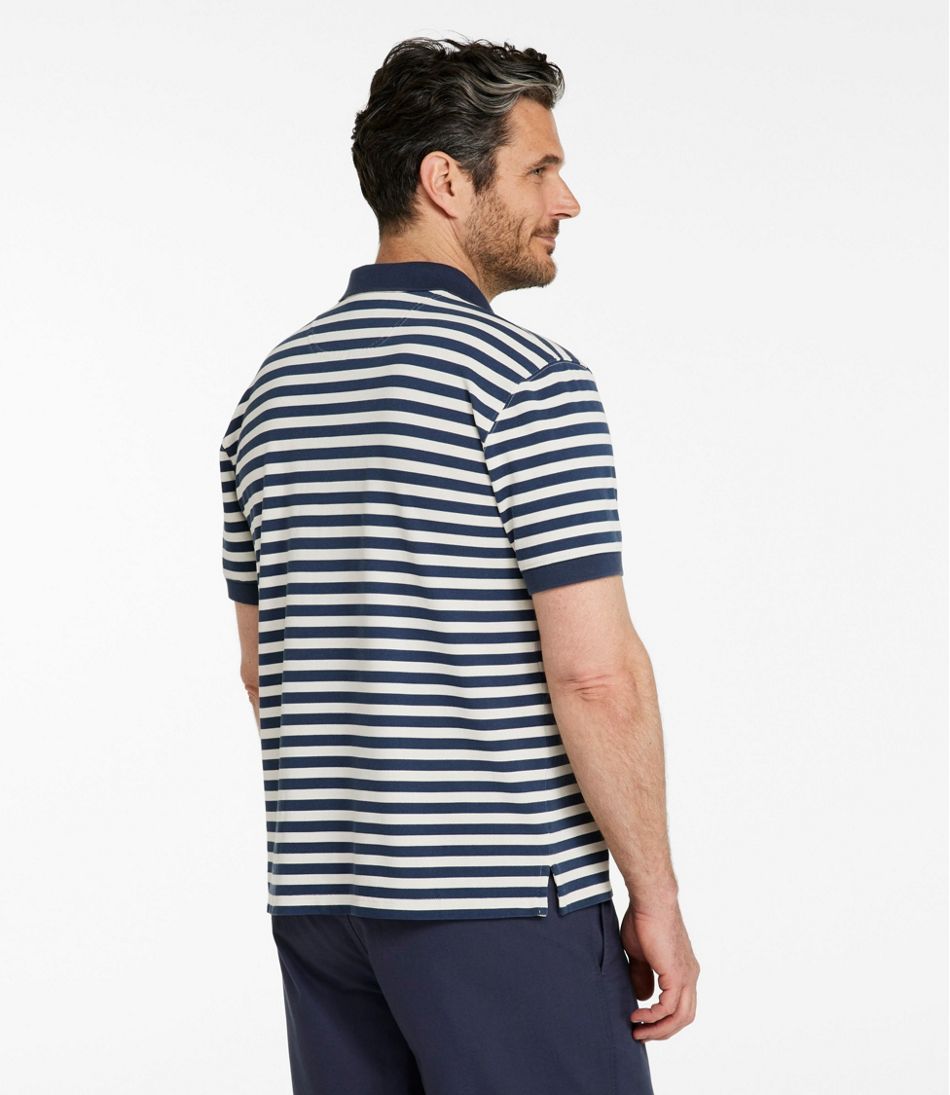 Men's Casco Bay Rugged Polo, Short-Sleeve, Stripe / L.L.Bean