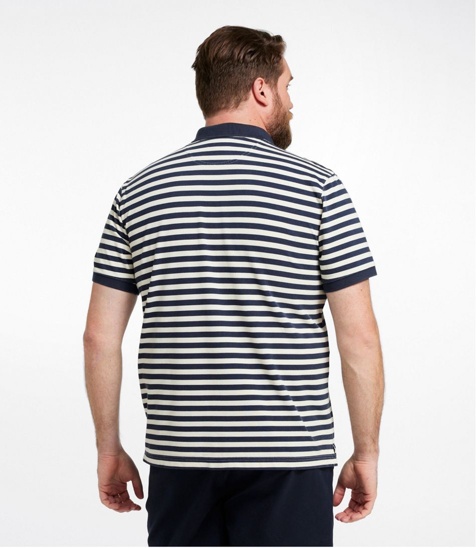 Men's Casco Bay Rugged Polo, Short-Sleeve, Stripe / L.L.Bean