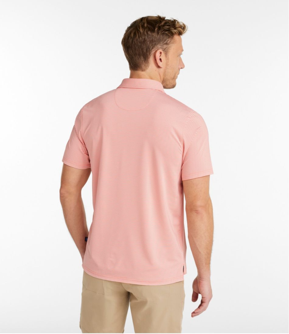 Men's Comfort Stretch Performance® Party Polo, Slightly Fitted, Short-Sleeve, Stripe / L.L.Bean