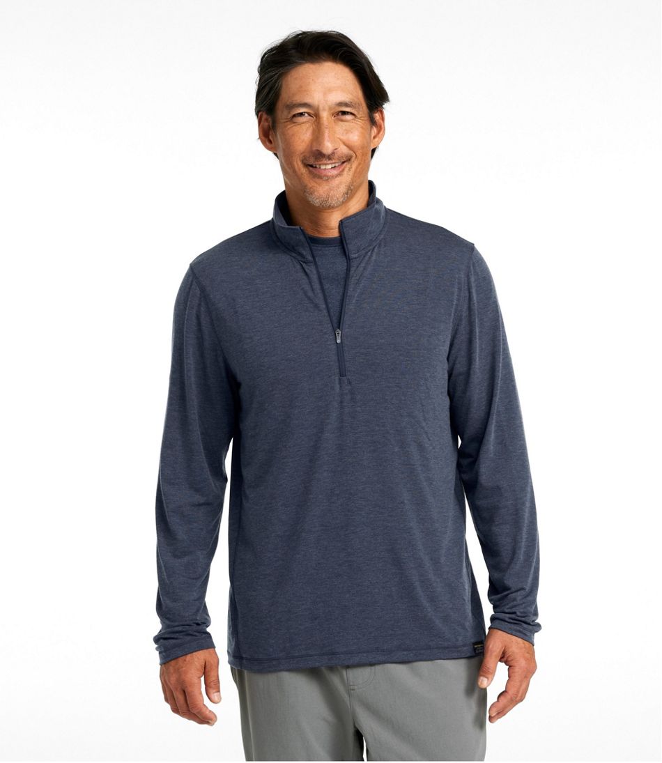 Men's Everyday SunSmart® Tee, Long-Sleeve Quarter-Zip / L.L.Bean