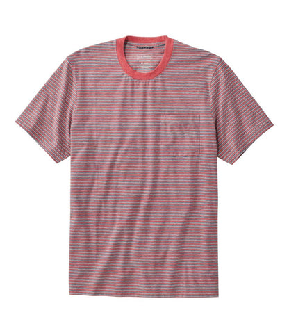 Men's Comfort Stretch Performance® Pima Pocket Tee, Short-Sleeve, Stripe / L.L.Bean