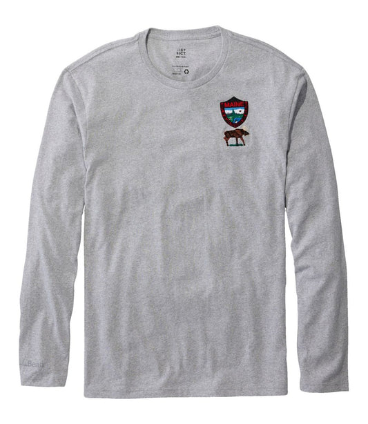 Men's MIF&W Tee, Long-Sleeve Moose / L.L.Bean