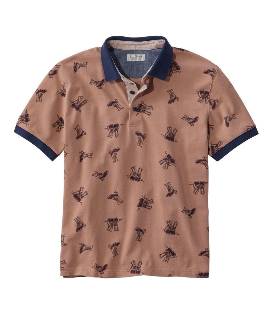 Men's Casco Bay Rugged Polo, Short-Sleeve, Print / L.L.Bean