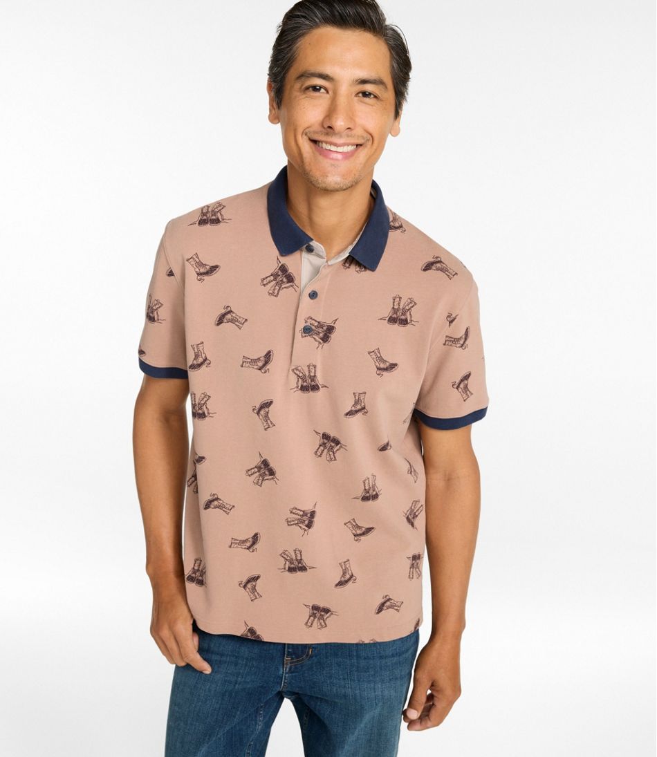 Men's Casco Bay Rugged Polo, Short-Sleeve, Print / L.L.Bean