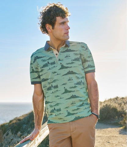 Men's Casco Bay Rugged Polo, Short-Sleeve, Print / L.L.Bean