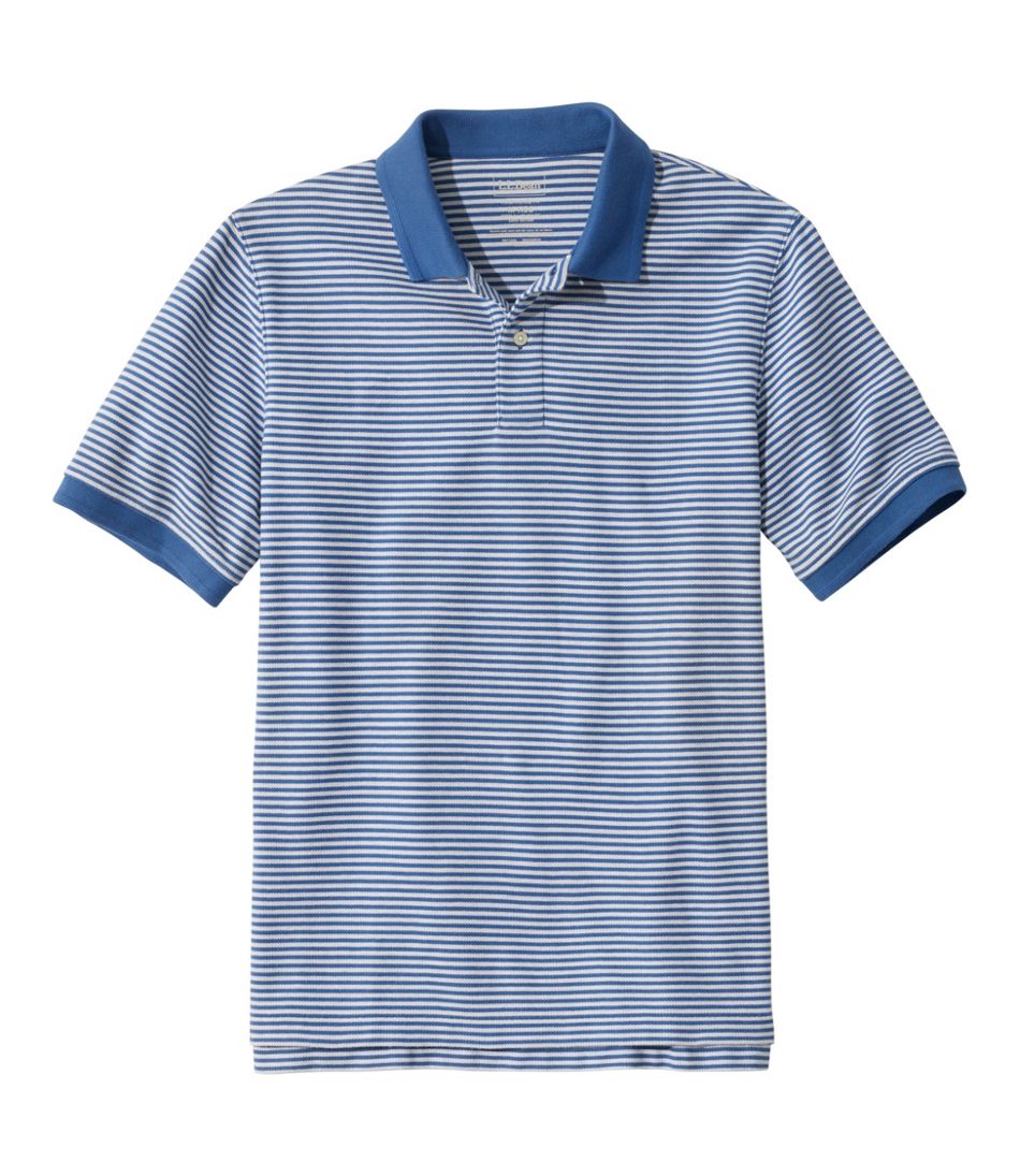 Men's Premium Double L® Polo, Banded Short-Sleeve Without Pocket Stripe / L.L.Bean