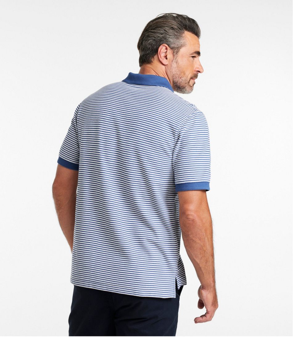 Men's Premium Double L® Polo, Banded Short-Sleeve Without Pocket Stripe / L.L.Bean