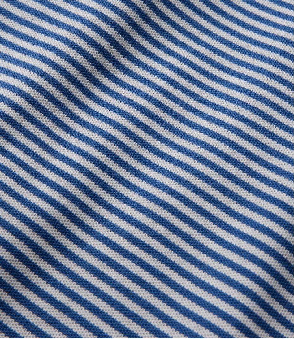 Men's Premium Double L® Polo, Banded Short-Sleeve Without Pocket Stripe / L.L.Bean