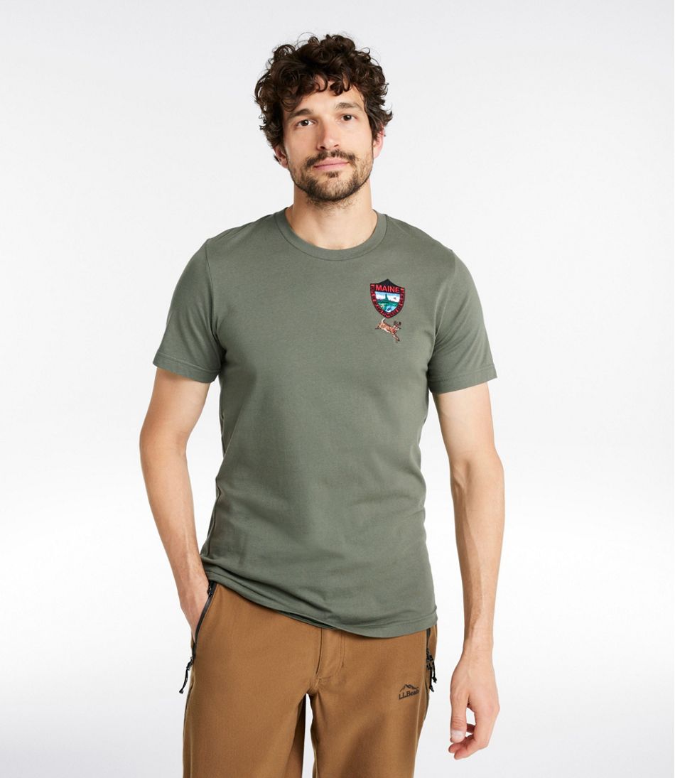 Men's Maine Inland Fisheries and Wildlife Tee, White-Tailed Deer / L.L.Bean