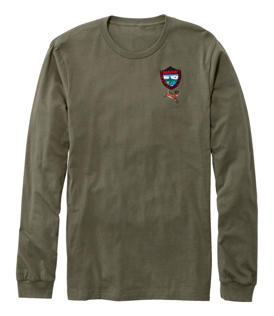 Men's MIF&W Tee, Long-Sleeve White-Tailed Deer / L.L.Bean