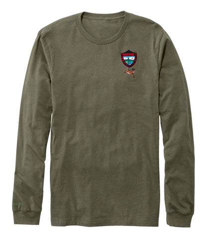 Men's MIF&W Tee, Long-Sleeve White-Tailed Deer / L.L.Bean