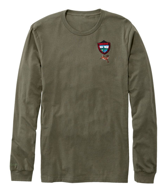 Men's MIF&W Tee, Long-Sleeve White-Tailed Deer / L.L.Bean