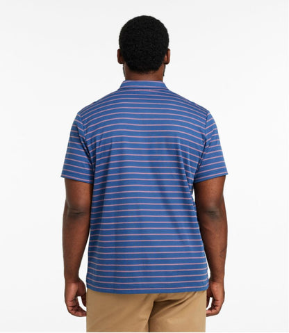Men's Comfort Stretch Performance® Polo, Short-Sleeve, Slightly Fitted, Stripe / L.L.Bean