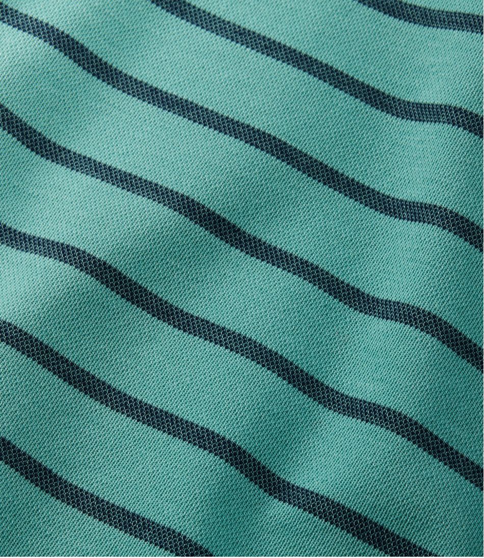 Men's Comfort Stretch Performance® Polo, Short-Sleeve, Slightly Fitted, Stripe / L.L.Bean