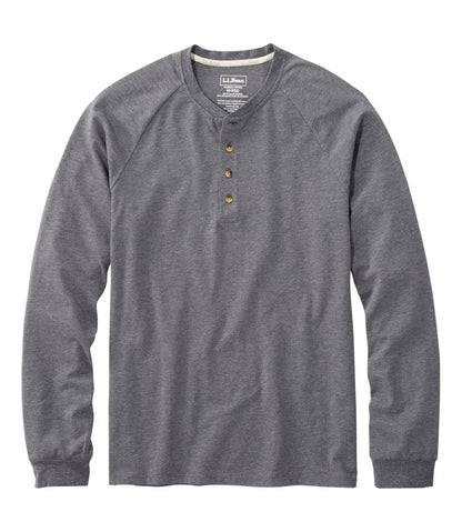 Men's Comfort Stretch Pima Tee Shirt, Long-Sleeve Henley / L.L.Bean