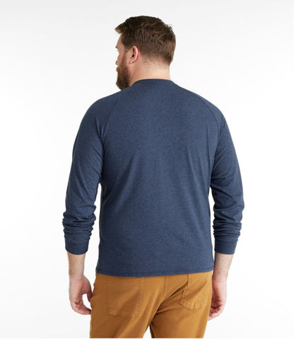 Men's Comfort Stretch Pima Tee Shirt, Long-Sleeve Henley / L.L.Bean